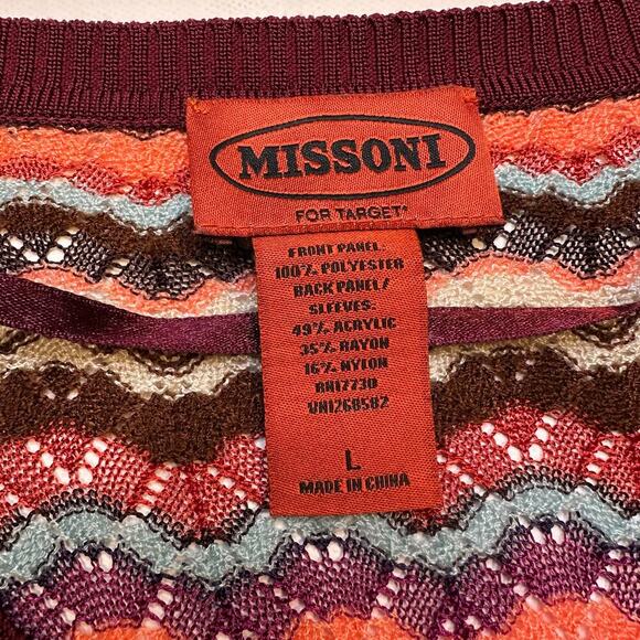 Missoni for Target V-Neck Sweater Size Large - Picture 3 of 6